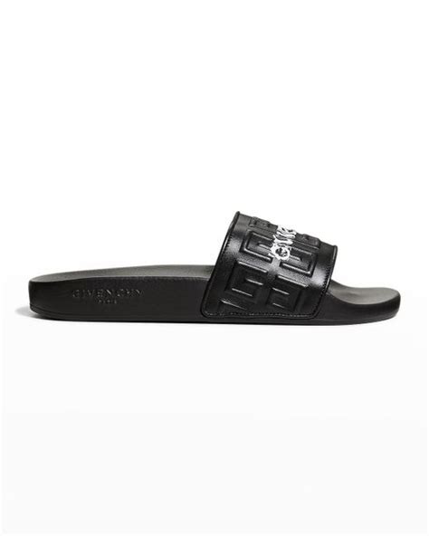 Givenchy 4G Logo Pool Slide Sandals 